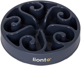lionto Comedero para Perros Comedero antivoracidad Comedero para Gatos Antideslizante Comedero para Perros antivoracidad, 30×5,5 cm Gris