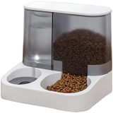 Dificato Dispensador agua, alimentador mascotas y dispensador agua | Dispensador alimentos y agua por gravedad, alimentador gran capacidad para mascotas para perros, gatos y conejo