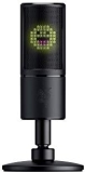 Razer Seiren Emote – Micrófono de condensador USB para transmisión, Micrófono para Streaming (Compacto con amortiguador, patrón de grabación supercardioide, LED Chroma) Negro
