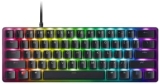 Razer Huntsman Mini (Interruptor Analógico) – 60% Teclado Compacto para Juegos (Interruptores Analógicos, Teclas PBT de Doble Disparo, Cable USB-C Desmontable) Diseño US ,Negro
