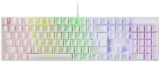 Mars Gaming MK422 Blanco, Teclado Mecánico Gaming RGB, Antighosting, Switch Mecánico Azul, Idioma US