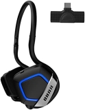 HUHD Auriculares Gaming Inalámbricos para Nintendo Switch, Cascos Gaming Inalámbricos para Juegos para PC PS4 PS5 Cascos Gaming con Micrófono Sonido Envolvente Estéreo 3D,Negro