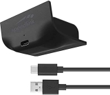 Speedlink PULSE X Play & Charge Kit – Banco de carga con accesorio para mando X/S de la serie Xbox, para 8 horas adicionales de juego, negro