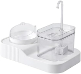 Eolaks Comedero para Mascotas y dispensador de Agua | Dispensador de Alimentos alimentador de tazones 2 en 1 | Juego de Cuencos Desmontables para Comida húmeda y Seca para Gatos, para Mascotas