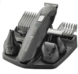 Remington Recortadora de Barba y Cortapelos Edge – Barbero y Máquina de Cortar Pelo Inalámbrico, Cuchillas de Acero Inoxidable, 6 Accesorios, Base de Almacenamiento, 40 min Autonomía – PG6030