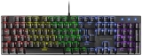 Mars Gaming MK422 Negro, Teclado Mecánico Gaming RGB, Antighosting, Switch Mecánico Rojo, Idioma Portugués
