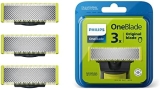 Philips OneBlade 3 Cuchillas de Recambio de Acero Inoxidable compatibles con todas las Maquinillas de Afeitar Eléctricas OneBlade (modelo QP230/50)