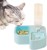 EACTEL Cuencos para Gatos | Cuenco para Mascotas con dispensador Agua automático | Cuenco para Mascotas alimentación y riego Multifuncional antivómito Desmontable 500 ml para Gatos