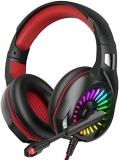 Auriculares Gaming Profesional Micrófono Incorporado Cascos Gaming Estéreo LED RGB para PC, PS4, Switch, Xbox, Smartphone