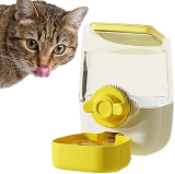 Gomice Cuenco de Comida para Hurones para Jaula,Dispensador de Agua para Perrera – Comedero y Agua automáticos para Gatos, Cuenco Colgante para Comida de Mascotas, Colores Dulces, Alta Capacidad