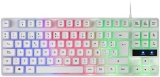 Mars Gaming MK02 Blanco, Teclado Gaming H-Mech, Compacto TKL, FRGB Rainbow, Antighosting, Idioma Español