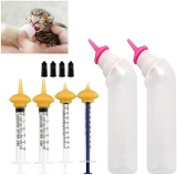 Gufastoe Pezón de silicona para alimentación de mascotas con biberón y jeringas para cachorros, perros, gatos u otras mascotas (modelo 1)