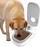 LOVOICE Comederos automáticos para Mascotas,Comedero automático para Perros – alimentación Mascotas Diseño Temporizador programable Alimenta Alimentos húmedos o Secos 48 Horas