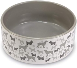 Arquivet Comedero o Bebedero de cerámica para Perros y Gatos – Antideslizante – Cuenco para Mascotas – Recipiente Comida para Animales – Plato alimentador para Perros y Gatos – 15 cm