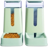 Alimentador automático para perros y dispensador de agua (verde)