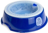 Karlie Cooling Bowl K Plato para Comida Y Bebida Fría 22X22X6,2Cm, Azul, 22x22x6.2 cm (1er Pack)