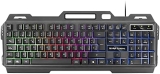 Mars Gaming MK120ES, Teclado Gaming FRGB, Aluminio, Antighosting, Soporte Smartphone, Gris y Negro, Idioma Español