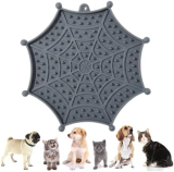 Alfombrilla para lamer perros, alimentador lento con ventosa, tapete para distracción para mascotas, baño, entrenamiento, aseo