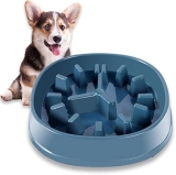 Cuenco de alimentación lenta para perros, cuencos de alimentación lenta para perros grandes y medianos, cuenco de alimentación para mascotas, comedero interactivo para evitar hinchazón y asfixia