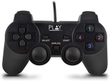 Ewent PL3330 Play Controlador para Juegos USB con Cable, Negro