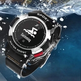 2018 nuevos relojes inteligentes F6 Smartwatch pulsera al aire libre GPS IP68 impermeable multideporte reloj hombres dispositivos portátiles PK EX17 F5 (negro/con caja al por menor)