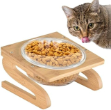 HMLTD Cuenco para Perros, Cuencos para Perros Inclinados para Mascotas, Cuenco alimentación Elevado portátil para Gatos, Cuenco alimentación Elevado para Gatos para Perros