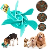 Inserto de cuencos de alimentación lenta para perros, comedero lento cortable para gatos y perros, comedero para mascotas con 18 ventosas, suministros de alimentación para la mayoría de cuencos para