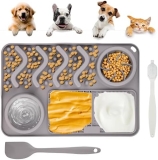 Alljia Alfombrilla para lamer 3 en 1 para perros 2.0 Pro – Alimentador lento para gatos y cachorros, juguetes para perros para aliviar la ansiedad, alfombrilla para lamer, alimentación lenta