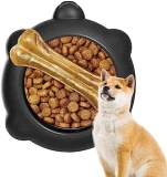 Gomice Cuenco de alimentación Lenta para Cachorros | Cuenco Grande para Perros con comedero Lento | Alfombrilla de Silicona para Perros, alimentador Lento para Perros, Mejora la indigestión