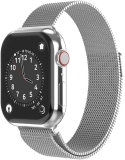 Swissten – Correa de malla milanesa, compatible con Apple Watch de 38 y 40 mm – plata, 46000202