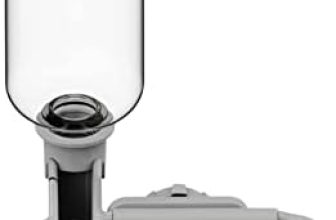 Firulab Cuenco de Agua para Perros, Juego de Bebedero automático para Mascotas Dangle Kennel, Cuenco de Agua de Conejo de Gravedad Desmontable para el hogar, Juego de alimentación de Agua