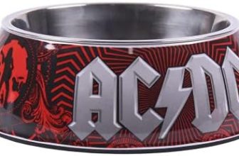 CERDÁ LIFE’S LITTLE MOMENTS – For Fan Pets, Comedero para Mascotas de ACDC – Licencia Oficial ACDC, M, Multicolor