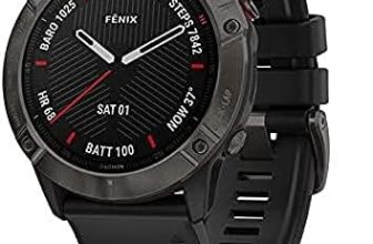 Garmin Fenix, Unisex-Adult, Gris Carbón con Revestimiento DLC, L