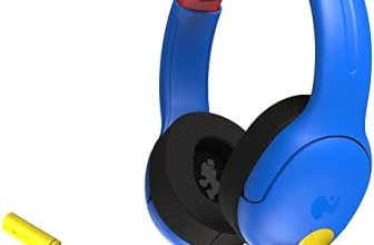 PDP Gaming AIRLITE Stereo auricular with Mic for Nintendo Switch – PC, iPad, Mac, Laptop Compatible – Noise Cancelling Microphone, Lightweight, Soft Comfort On Ear Headphones – MARIO