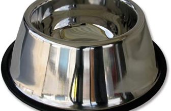 Arquivet Comedero o Bebedero de Acero Inoxidable para Perros – 900 ml/25 cm – Muy Recomendado para Raza Cocker – Plato para Perros – Accesorios caninos – Antideslizante, 1 Unidad (Paquete de 1) (8435117824690)