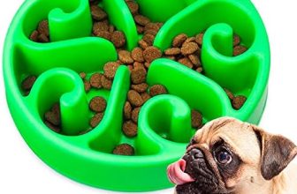 Edipets, Comedero Perro Antivoracidad, Gato Alimentación Lenta, para Mascotas Medianas y Grandes, Plato Interactivo, Evita la Ansiedad (Verde)