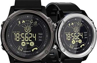 LOKMAT Smart Watch Sport Pedometer Waterproof IP6 8 Bluetooth Hombres Reloj Digital Recordatorio de llamada SmartWatch para iOS Android Teléfono (negro)