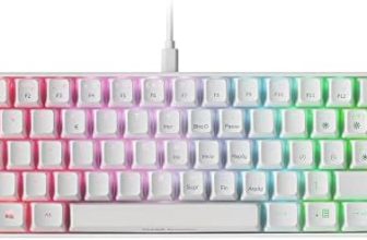 Mars Gaming MKMINIWRES, Teclado Mecánico Ultra-Compacto, Full RGB Chroma, Switch OUTEMU PRO Rojo, Blanco, Idioma Español