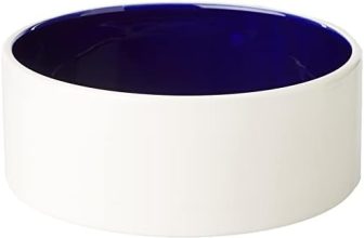 Trixie 2452 Comedero Cerámico, 2.1 L, 22 cm, Crema Azul