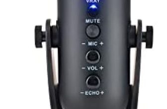 The G-Lab K-Mic Natrium Gaming Microphone RGB – Audio, Soporte antivibración – Micrófono USB de sobremesa Ideal para Gaming, Streaming, Twitch, Youtube para PC/PS4/PS5 – Nuevo 2022