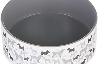 Arquivet Comedero, Bebedero para Perro o Gato – Recipiente Comida para Mascotas – Plato alimentador de cerámica para Perros y Gatos – Cuenco para Perros y Gatos – 20 cm