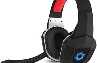 HUHD Auriculares inalámbricos de Videojuegos compatibles con Nintendo Switch PS5 PS4 PC Ordenador Auriculares de Sonido Claro, micrófono extraíble