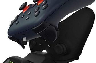 Orzly Soporte de cargador de controlador para Google Stadia funciona como base para todos los controladores tipo C – Edición Jet Black