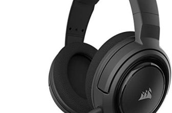 Corsair HS35 – Auriculares Stereo para Juegos (Membrana Neodimio de 50 mm, Micrófono Unidireccional Extraíble, Estructura Ligera, Compatible con PC, Xbox One, PS4, Nintendo Switch y Móviles), Negro