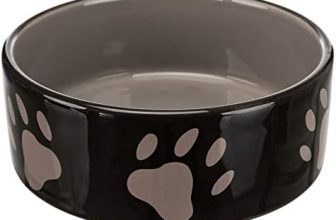 Trixie 24532 Cuenco de cerámica con patas, 0,8 l/ø 16 cm, marrón/gris pardo