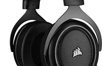Corsair HS50 Pro Stereo Auriculares para Juegos (Ajustables Espuma viscoelástica Almohadillas, Ancelación del Ruido extraíble micrófono, Compatible con PC, PS4, Xbox One, Switch y móviles), Negro