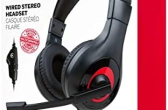 Nacon – Auriculares Gaming Estéreo con cable para Nintendo Switch y Switch Lite- Negro (Nintendo Switch)