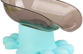 OUYJ Comedero de Alimentos for Perros Comedero Cuenco Plato de Arroz Comida for Gatos Bebedero Antibacteriano (Color : Blue)