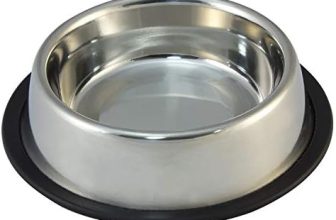 Arquivet Comedero Perro Gato Mascotas – Inoxidable Antideslizante – 450 ml / 20 cm