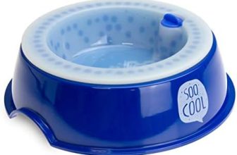 Karlie Cooling Bowl K Plato para Comida Y Bebida Fría 22X22X6,2Cm, Azul, 22x22x6.2 cm (1er Pack)